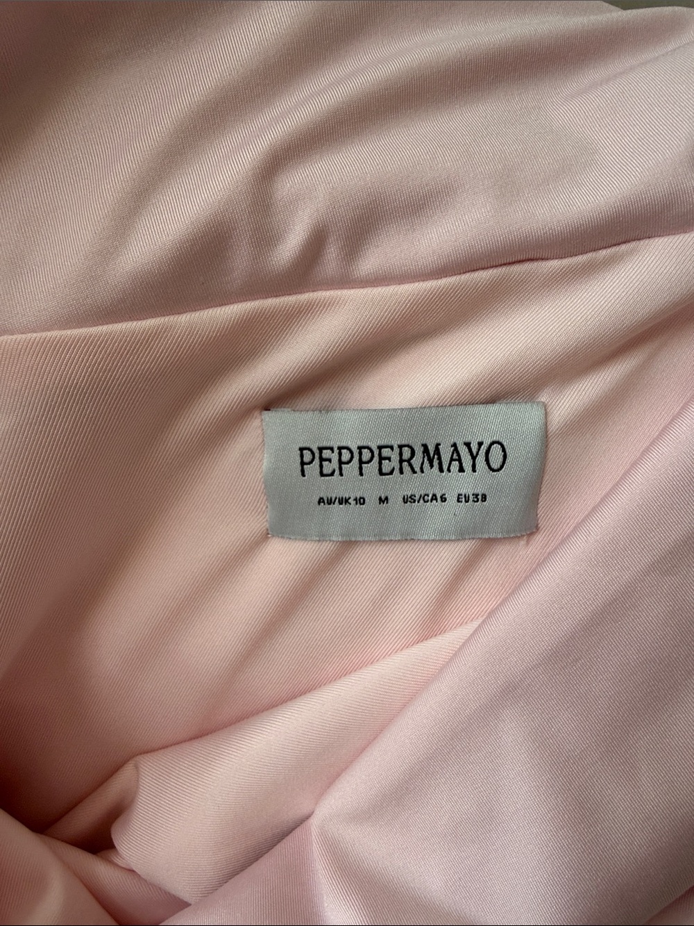 Peppermayo Socialite One-Shoulder Maxi Dress - Light Pink - Picture 4 of 4